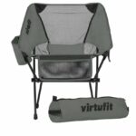 VirtuFit Kompakt kemping fotel - strandfotel hordtáskával - szürke