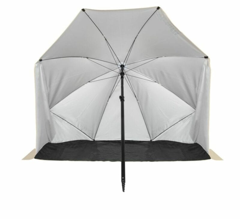 VirtuFit Nagyméretű strand napernyő szélvédővel - 180cm - bézs