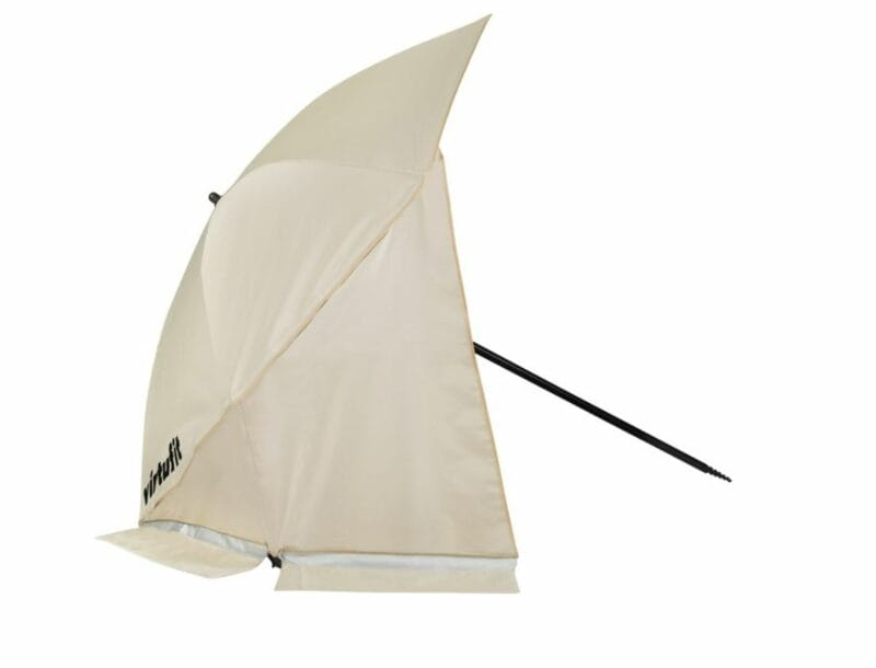 VirtuFit Nagyméretű strand napernyő szélvédővel - 180cm - bézs