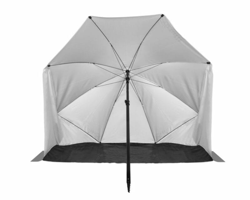 VirtuFit Nagyméretű strand napernyő szélvédővel - 180cm - szürke