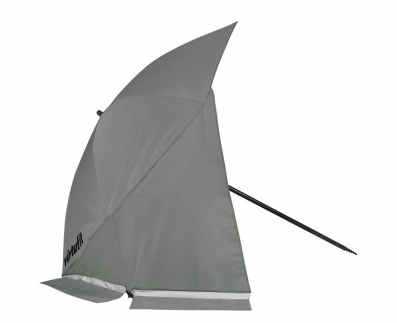 VirtuFit Nagyméretű strand napernyő szélvédővel - 180cm - szürke