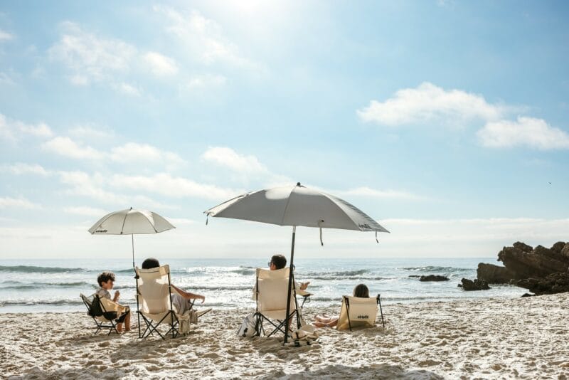 VirtuFit Összecsukható kemping fotel hordtáskával - bézs