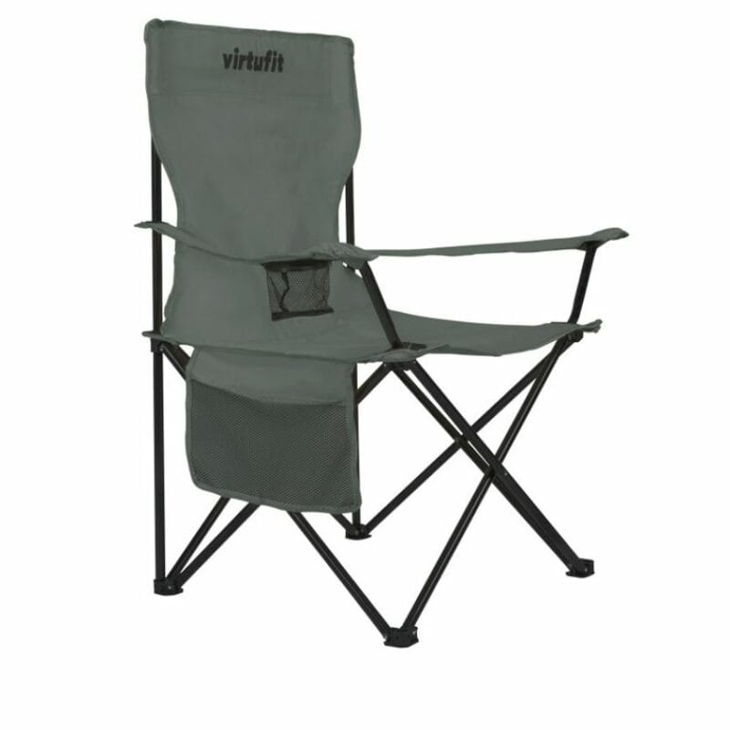 VirtuFit Összecsukható kemping fotel hordtáskával - szürke