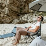 VirtuFit Összecsukható kemping fotel hordtáskával - szürke