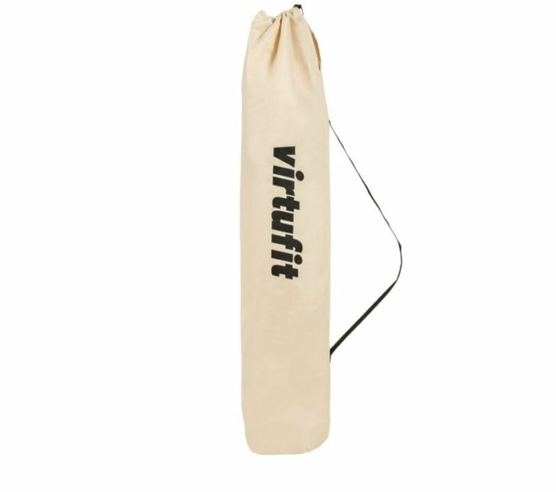 VirtuFit Összecsukható kemping fotel lábtartóval és hordtáskával - bézs