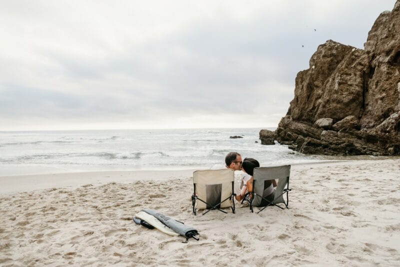 VirtuFit Összecsukható strandfotel - bézs
