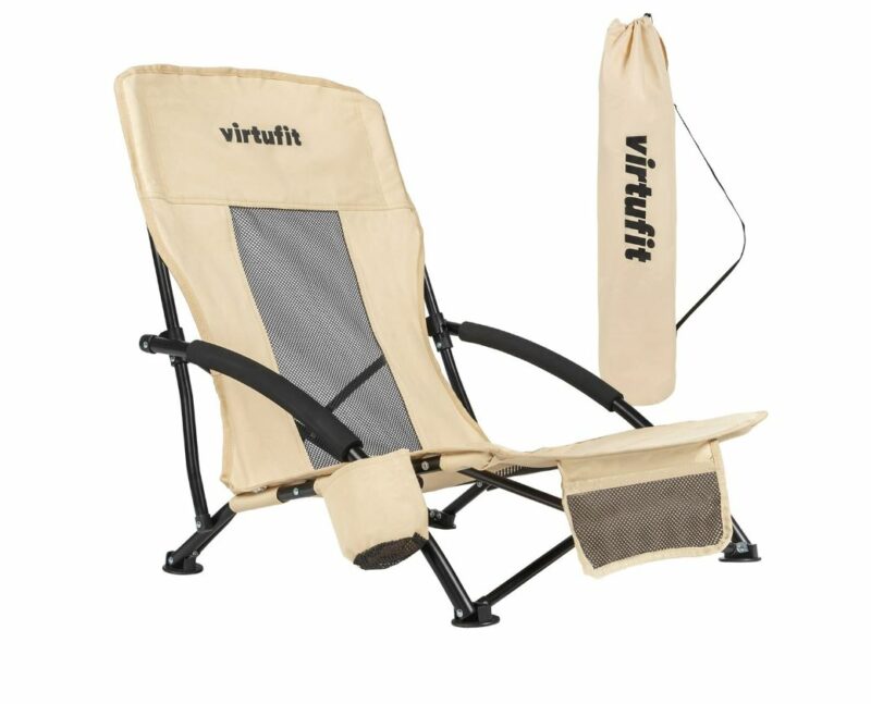 VirtuFit Összecsukható strandfotel - bézs