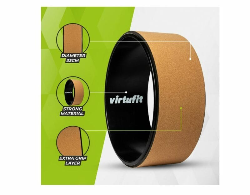 VirtuFit Prémium Cork Jóga kerék 33cm
