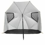 VirtuFit Prémium nagyméretű strand napernyő szélvédővel - 225cm - bézs