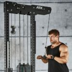 ATX Black Line Forgó egyenes tricepsz rúd