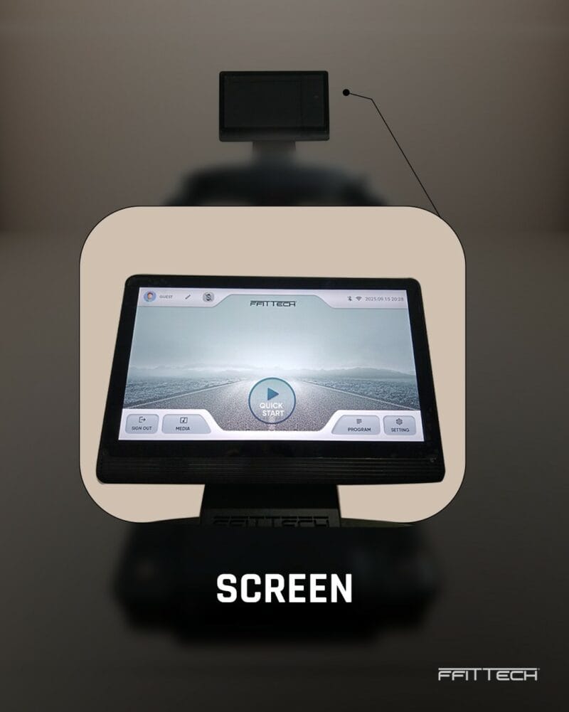 FFiTTech Fast Run edzőtermi futópad TFT kijelzővel