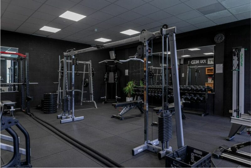 Flow Fitness Gumipadló edzőterembe 100x100x2cm