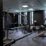 Flow Fitness Gumipadló edzőterembe vízálló SBR réteggel 100x100x2cm