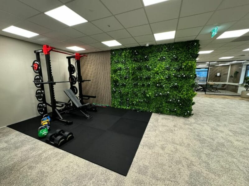 Flow Fitness Gumipadló edzőterembe 100x100x2cm