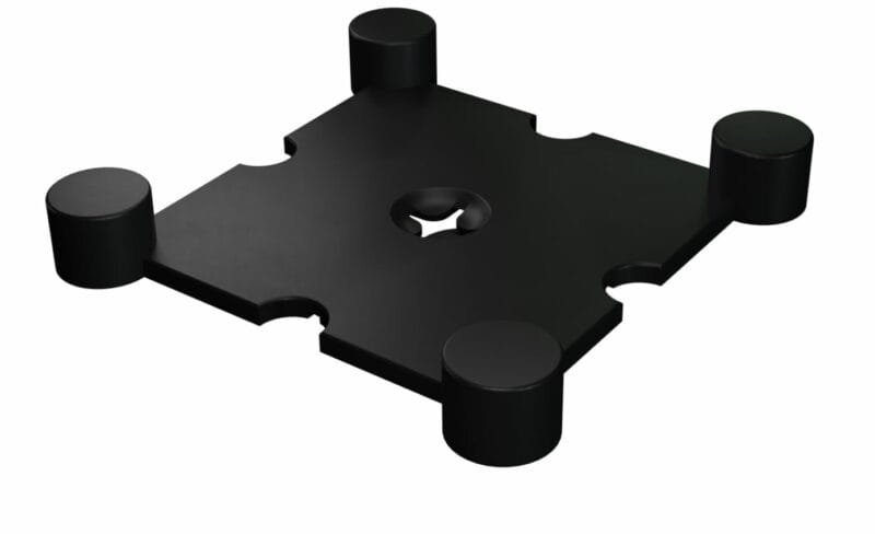 Flow Fitness Gumipadló edzőterembe 100x100x2cm