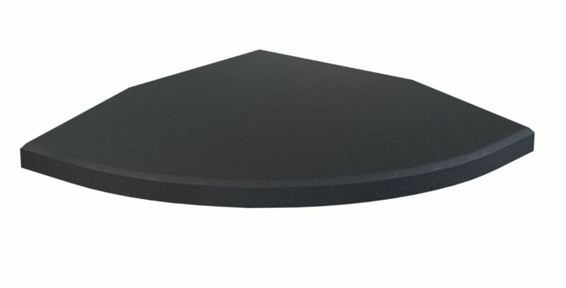 Flow Fitness Gumipadló edzőterembe vízálló SBR réteggel - sarok profil 20x20x2cm