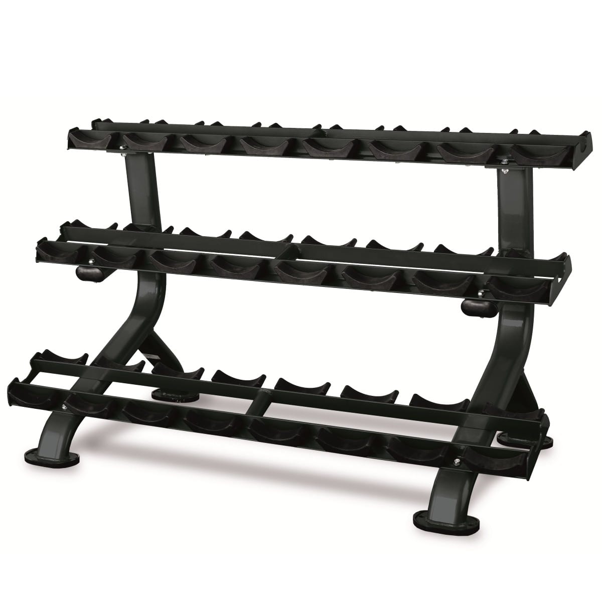 DUMBBELL RACK - Vízszintes súlyzótartó állvány 12 pár súlyzóhoz