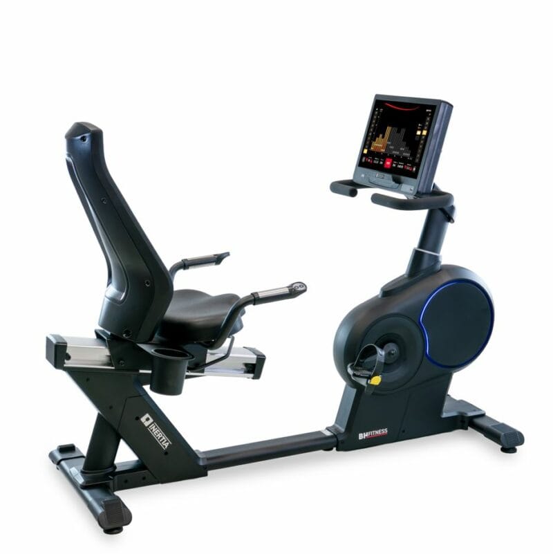 BH Fitness Inertia H778 profi edzőtermi háttámlás szobakerékpár 19" Smart Focus kijelzővel
