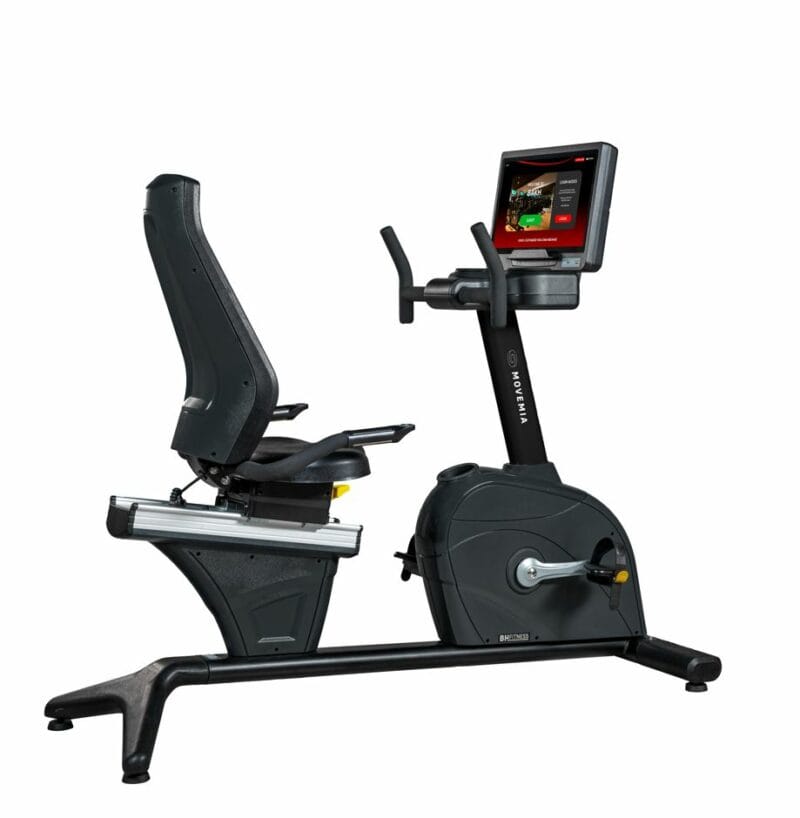 BH Fitness Movemia BR1000 profi edzőtermi háttámlás szobakerékpár 19 Smart Focus kijelzővel