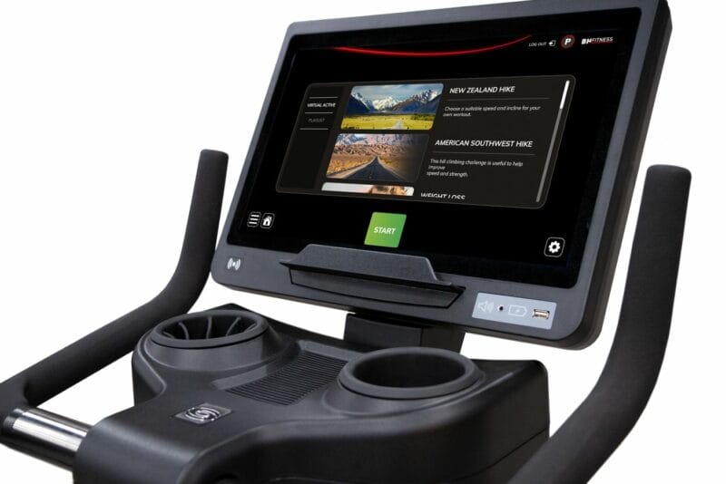 BH Fitness Movemia BU1000 profi edzőtermi szobakerékpár 19" Smart Focus kijelzővel