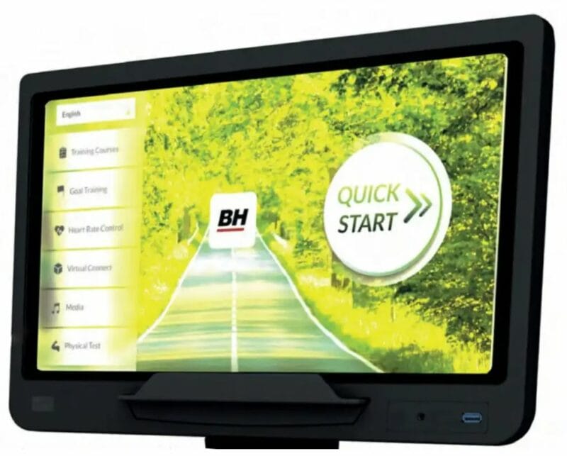 BH Fitness Movemia BR1000 profi edzőtermi háttámlás szobakerékpár 19 Smart Focus kijelzővel