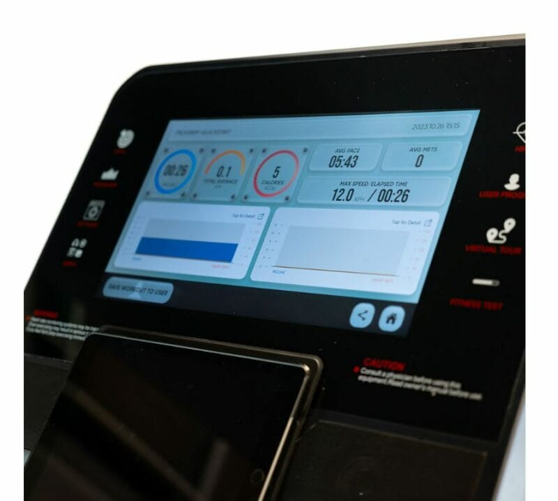 BH Fitness RS1000 fél profi futópad multimédiás TFT kijelzővel