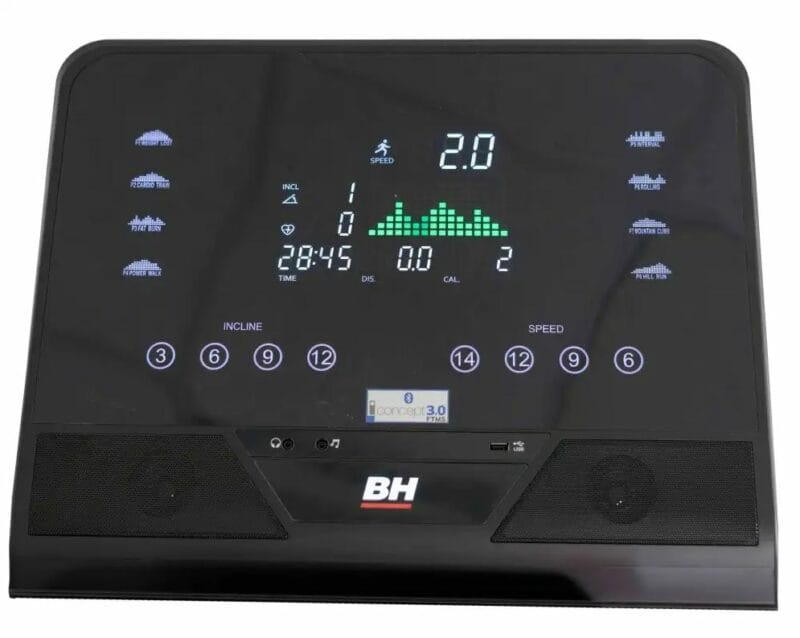 BH Fitness RS1200 fél profi futópad LED kijelzővel