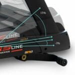 BH Fitness RS2000 profi edzőtermi futópad multimédiás TFT kijelzővel