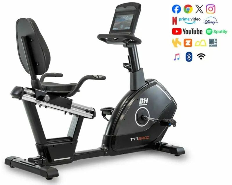BH Fitness TFR ERGO fél profi háttámlás szobakerékpár TFT kijelzővel