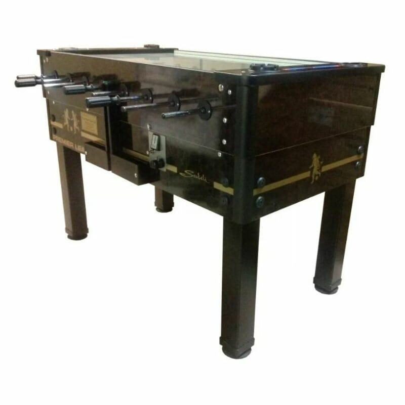 Sardi PREMIER LEAGUE csocsó asztal érmevizsgálóval és üveges borítással