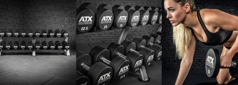 ATX Urethan egykezes kézi súlyzó 2,5kg-60kg-ig