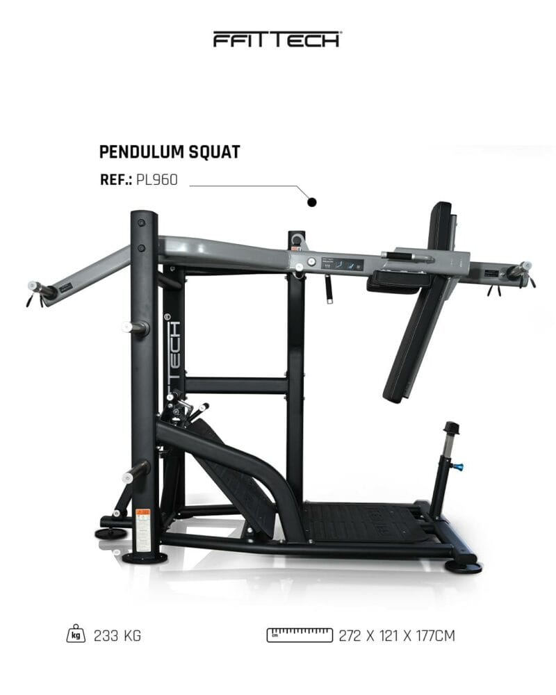 FFiTTech Pendulum Squat - Ingás guggoló gép
