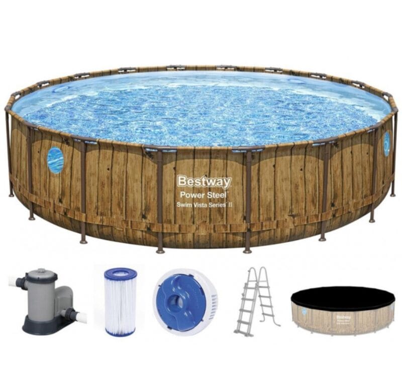Bestway Power Steel Swim Vista fémvázas medence 549x122cm