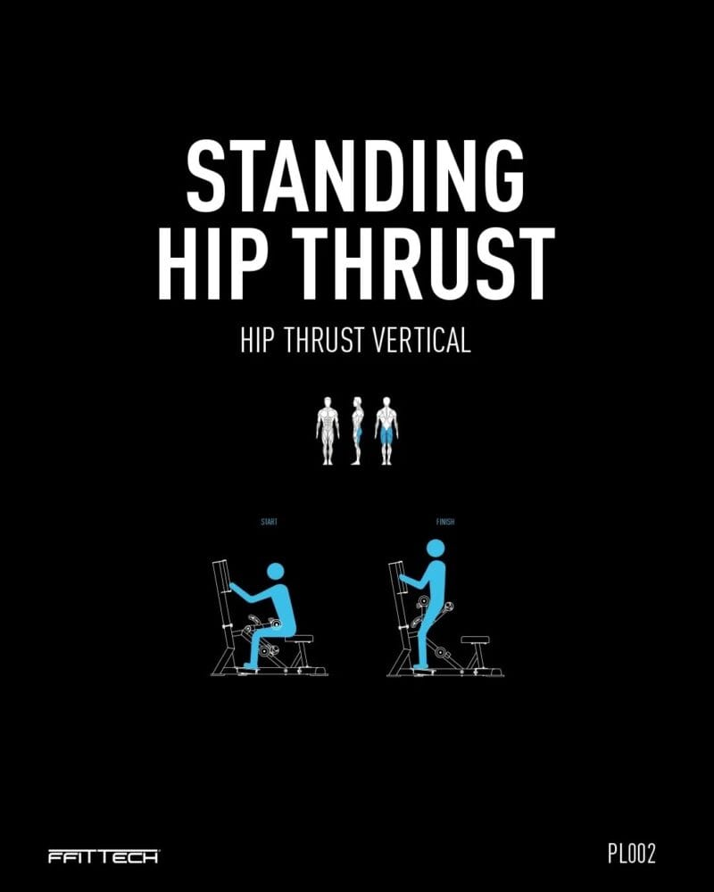 FFiTTech Álló Csípőtoló gép - Standing Hip Thrust