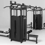 Multifunkciós edzőtermi 8 oldalas állvány keresztcsigával - Compact series