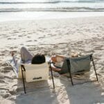VirtuFit Állítható háttámlás, összecsukható kempingpléd és strandszőnyeg - fekete
