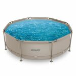 VirtuFit Fémvázas medence vízszűrővel 244x76cm - bézs