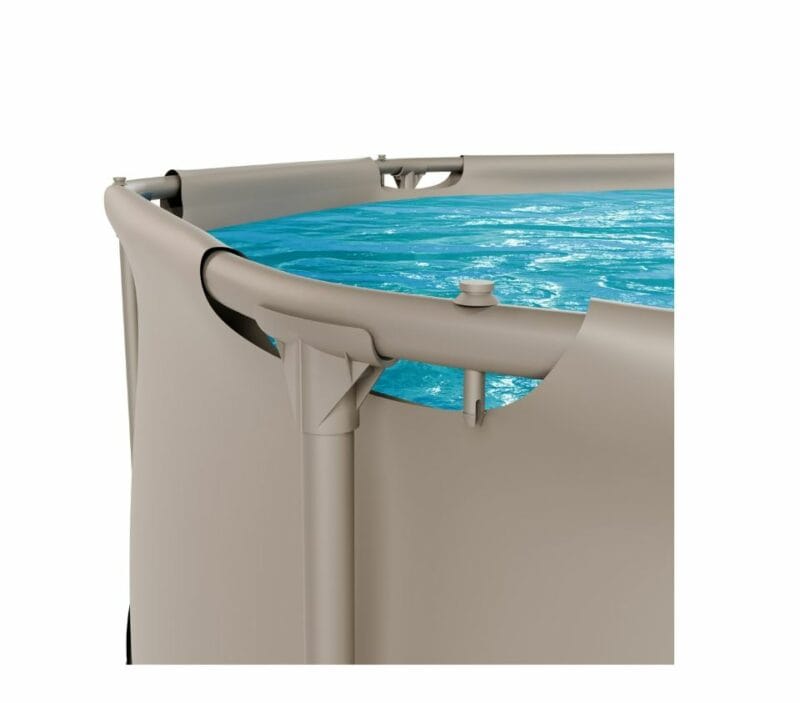 VirtuFit Fémvázas medence vízszűrővel 244x76cm - bézs