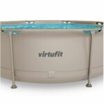 VirtuFit Fémvázas medence vízszűrővel 244x76cm - bézs
