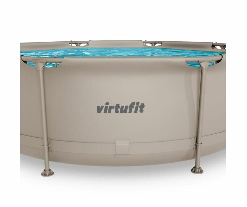 VirtuFit Fémvázas medence vízszűrővel 244x76cm - bézs