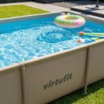 VirtuFit Fémvázas medence vízszűrővel 260x180cm - bézs