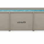 VirtuFit Fémvázas medence vízszűrővel 260x180cm - bézs