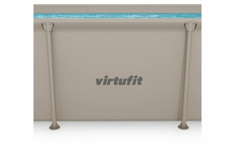 VirtuFit Fémvázas medence vízszűrővel 260x180cm - bézs