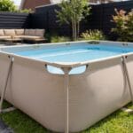 VirtuFit Fémvázas medence vízszűrővel 300x210cm - bézs