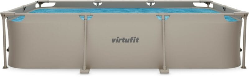 VirtuFit Fémvázas medence vízszűrővel 300x210cm - bézs