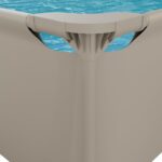 VirtuFit Fémvázas medence vízszűrővel 300x210cm - bézs