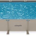 VirtuFit Fémvázas medence vízszűrővel 300x210cm - bézs