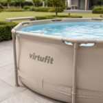 VirtuFit Fémvázas medence vízszűrővel 305x76cm - bézs