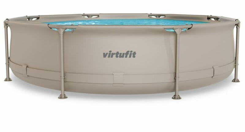 VirtuFit Fémvázas medence vízszűrővel 305x76cm - bézs