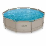 VirtuFit Fémvázas medence vízszűrővel 305x76cm - bézs